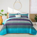 3-Piece Quilt Bedspread Set Queen Size Lightweight Reversible for Cozy Bedroom - SuperSaverAU - view 1