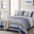 3-Piece Quilt Bedspread Set Queen Size Coverlet Lightweight Reversible - SuperSaverAU - view 2