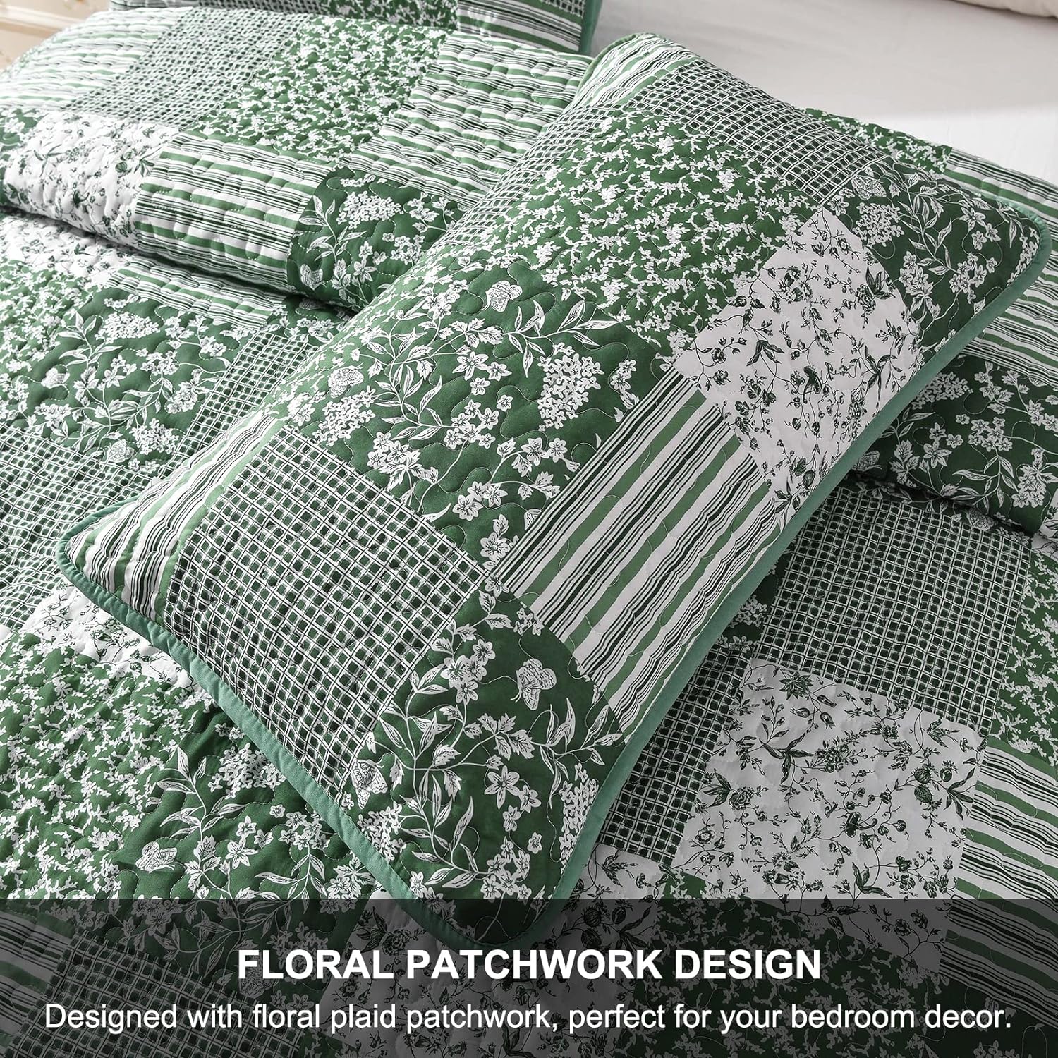 Premium Delightful Reversible Quilt Bedspread Set - Queen
