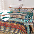 3-Piece Quilt Bedspread Set Queen Size Lightweight Reversible Polyester - SuperSaverAU - view 3