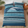 Premium Opalescent Reversible Quilt Bedspread Set - Queen