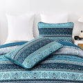 Premium Opalescent Reversible Quilt Bedspread Set - Queen