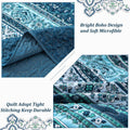 Premium Opalescent Reversible Quilt Bedspread Set - Queen