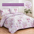 Premium Unique Reversible Quilt Bedspread Set - Queen