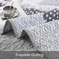 3-Piece Quilt Bedspread Set Queen Size Lightweight Reversible Polyester - SuperSaverAU - view 3