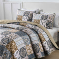 Premium Retro Charm Bold Checkered Comforter Set - Queen