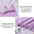 Premium Knit Reversible Quilt Bedspread Set - Queen