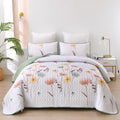 3-Piece Quilt Bedspread Set Queen Size Lightweight Reversible Polyester - SuperSaverAU - view 1