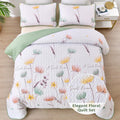 3-Piece Quilt Bedspread Set Queen Size Lightweight Reversible Polyester - SuperSaverAU - view 2