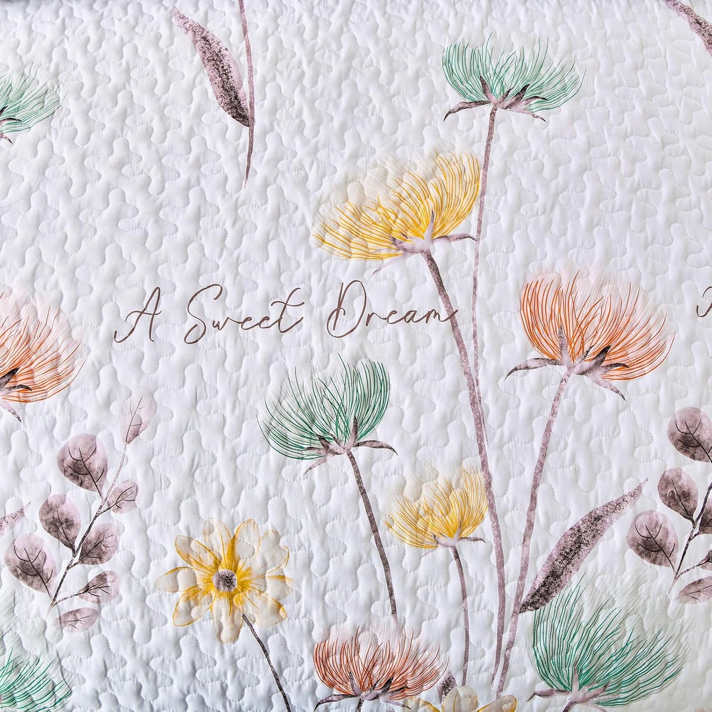 3-Piece Quilt Bedspread Set Queen Size Lightweight Reversible Polyester