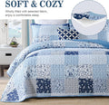 Premium Charming Reversible Quilt Bedspread Set - Queen