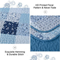 Premium Charming Reversible Quilt Bedspread Set - Queen