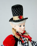 LUXURY CHRISTMAS CAROLLER ELF BLACK/RED 65CM - SuperSaverAU - view 2