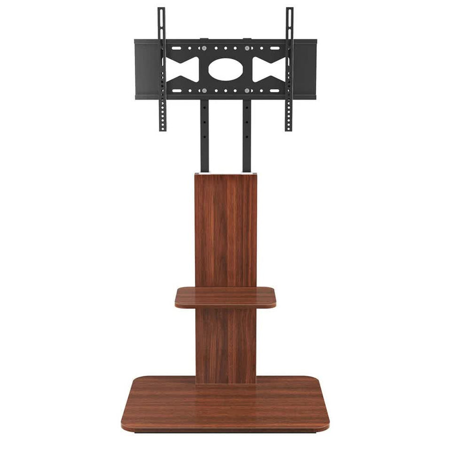 Premium Adjustable TV Floor Stand for 32-65 Inch TVs with Wood Shelves