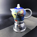 Premium Fairy Vintage Ceramic Stovetop Espresso Maker 200ml