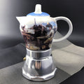 Premium Afternoon Tea Vintage Ceramic Stovetop Espresso Maker 200ml