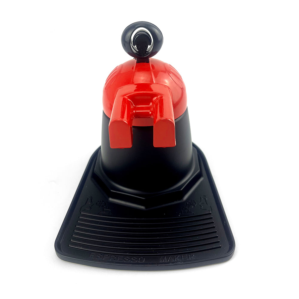 Premium Red 2 Cup Ceramic Stovetop Espresso Coffee Maker Set