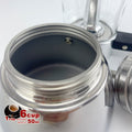 Borosilicate Glass Stainless Steel Moka Pot Coffee Maker Italian Espresso 6Cups - SuperSaverAU - view 4