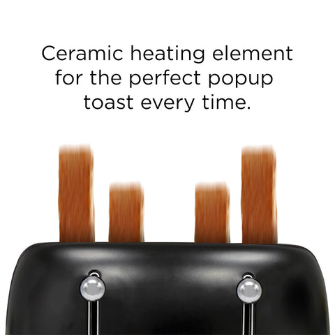 Bonzachef Multitoast Plus 4-Slice Popup Toaster With Ceramic Heating Element - SuperSaverAU - view 2