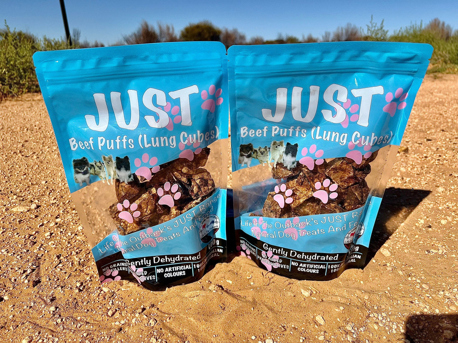 Life in the Outback Just Beef Lung Cubes - 100% Natural, Australian Sourced - SuperSaverAU - view 1