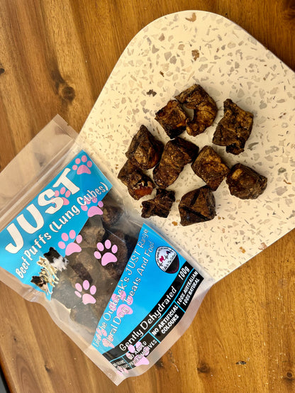 Life in the Outback Just Beef Lung Cubes - 100% Natural, Australian Sourced
