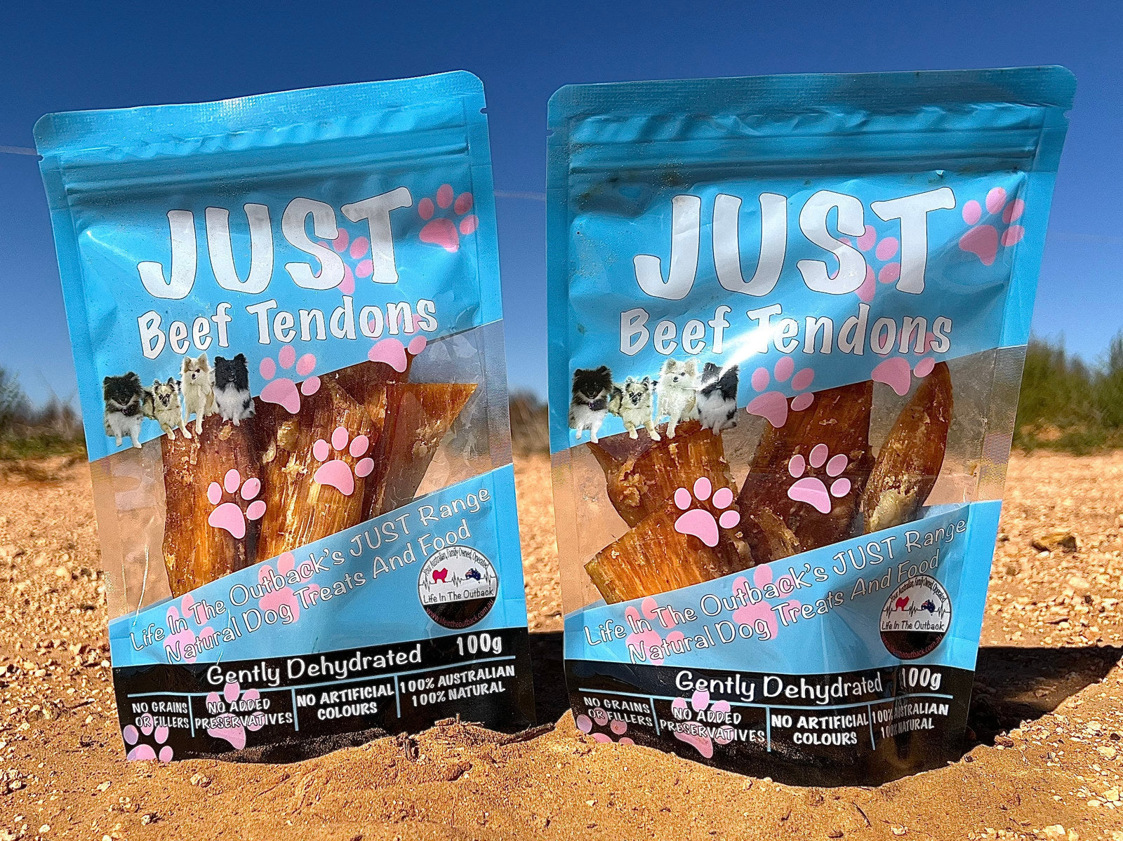 Life in the Outback Just Beef Tendons - 100% Natural, Australian Sourced - SuperSaverAU - view 1