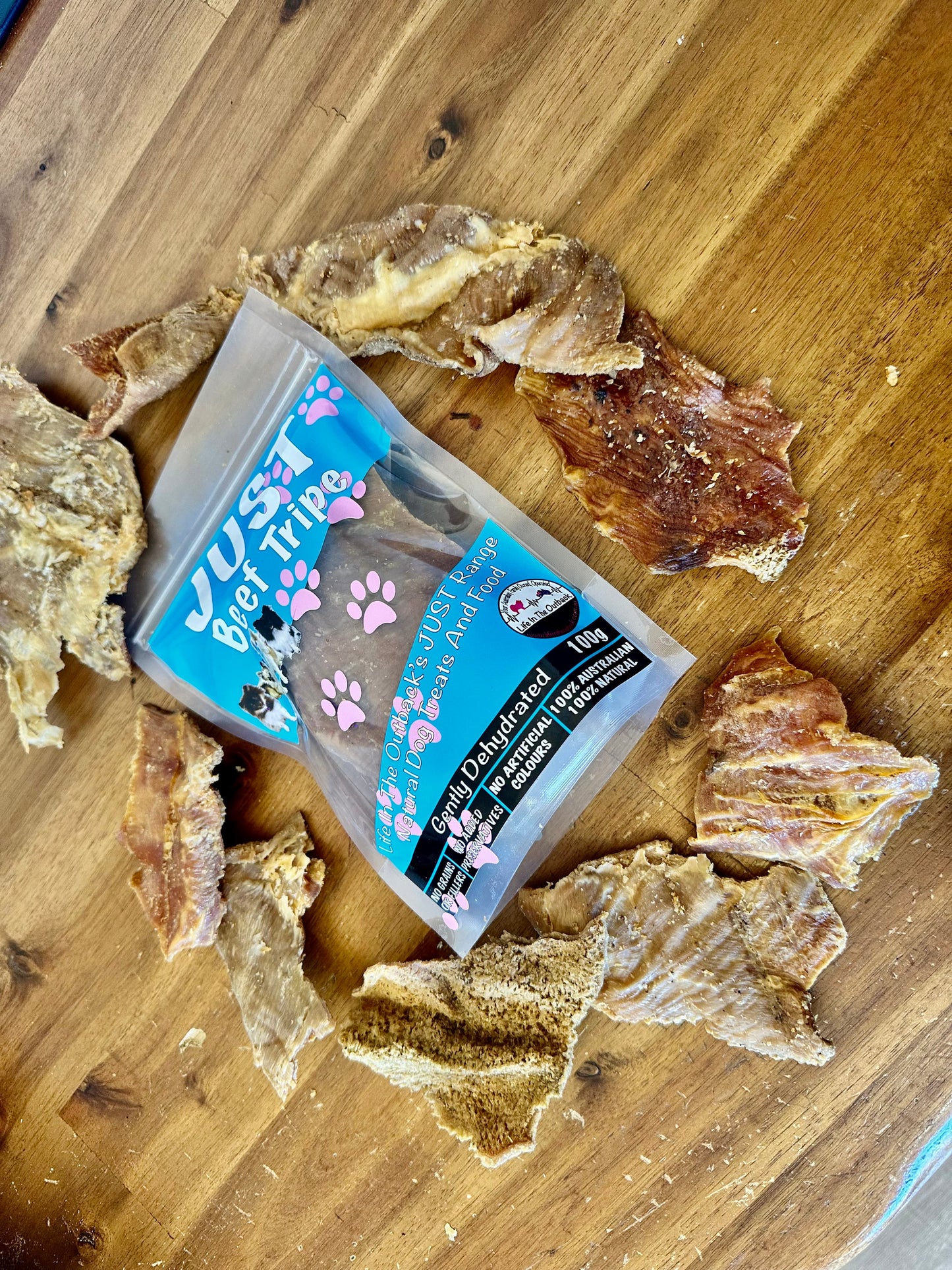Life in the Outback Just Beef Tripe Treats - 100% Natural, Australian Sourced