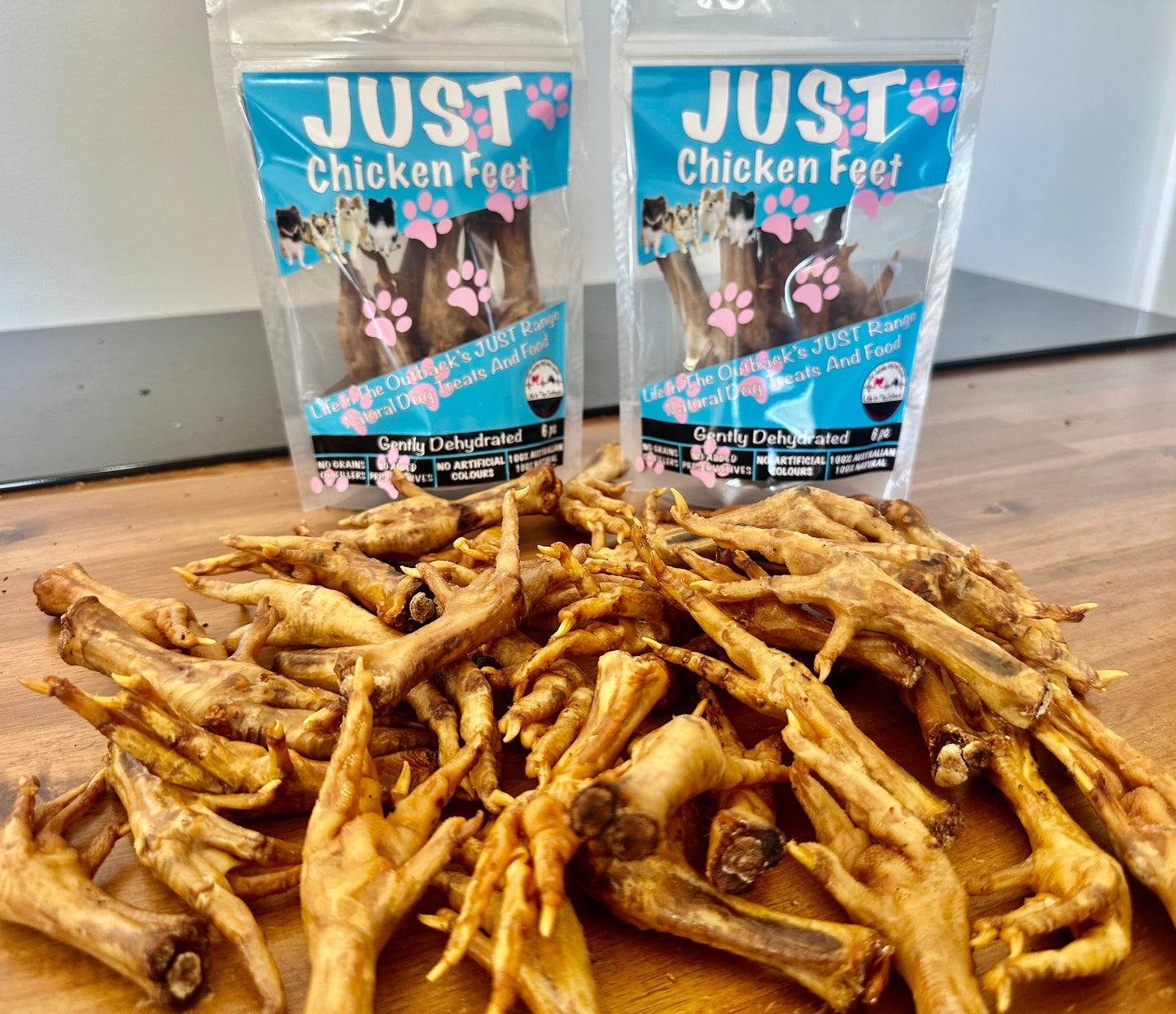 Life in the Outback Just Chicken Feet - 100% Natural Australian Dog Treats