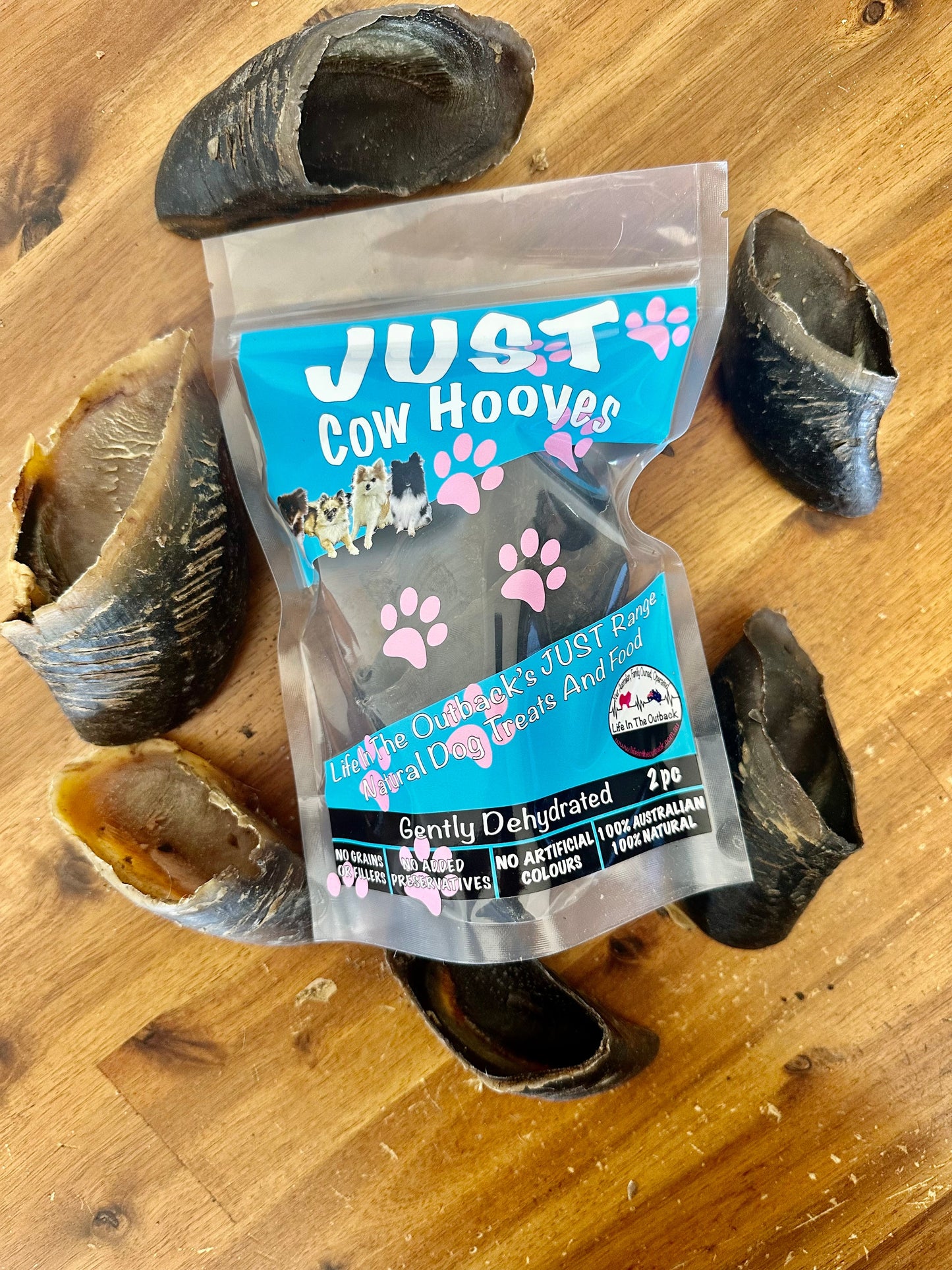 Life in the Outback Just Cow Hooves - 100% Natural, Australian Sourced Treats