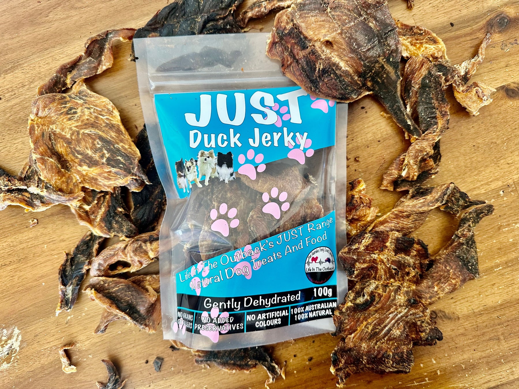 Just Duck Jerky - 100% Natural Duck Treats for Dogs, 100g - SuperSaverAU - view 4