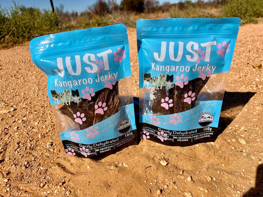 Just Kangaroo Jerky - 100% Natural Dog Treats, High Protein, Allergen-Free