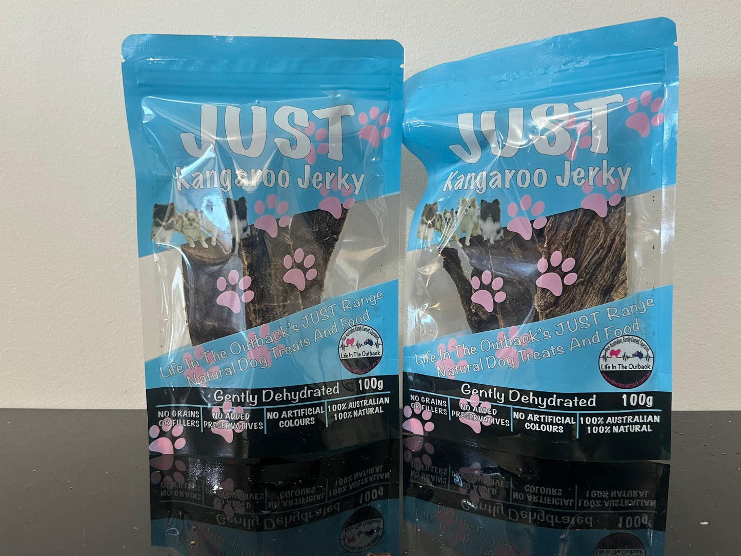 Just Kangaroo Jerky - 100% Natural Dog Treats, High Protein, Allergen-Free