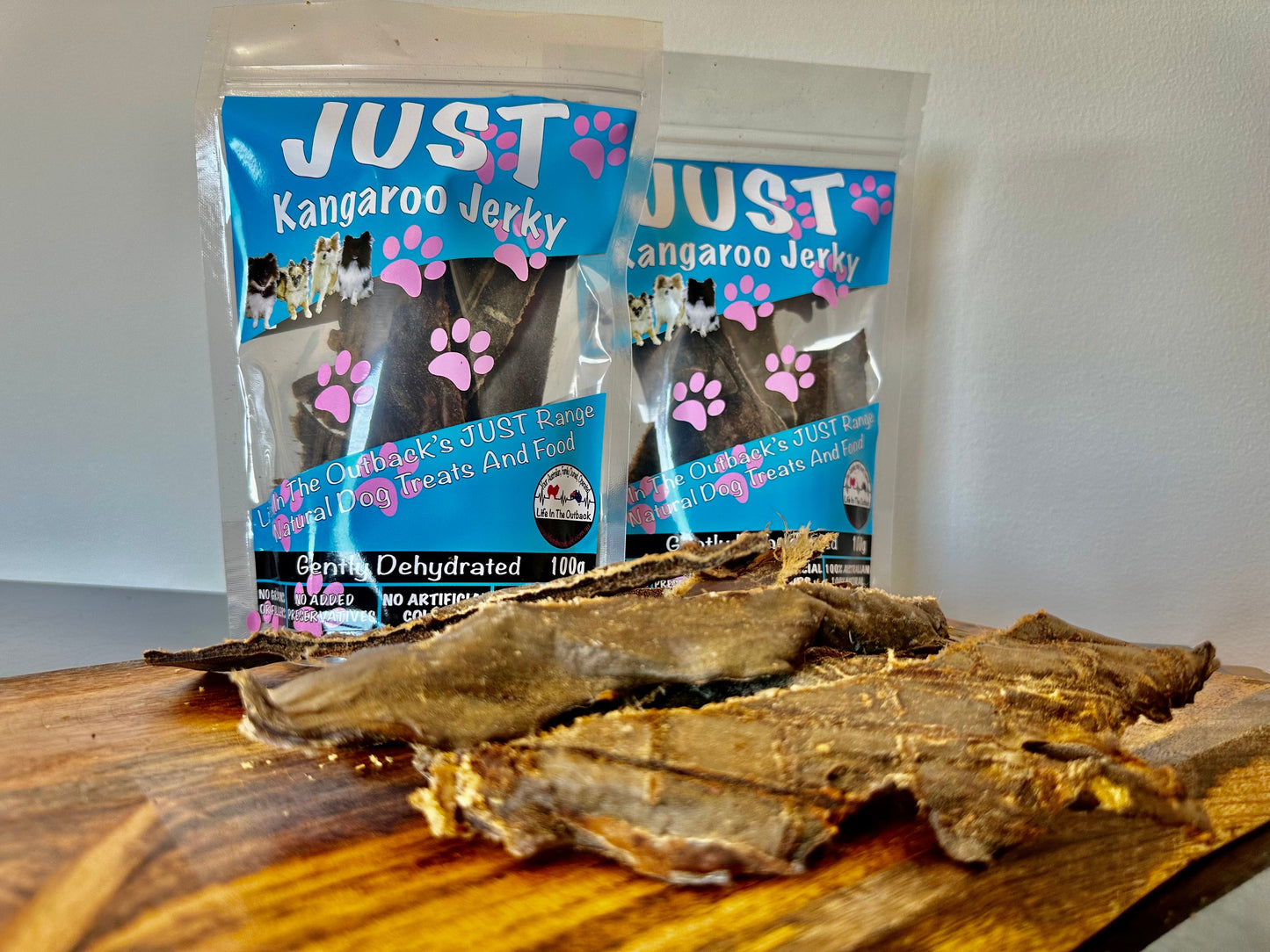 Just Kangaroo Jerky - 100% Natural Dog Treats, High Protein, Allergen-Free
