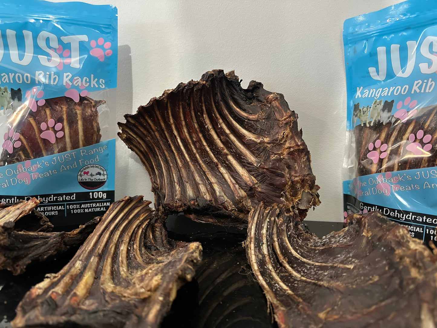 Just Kangaroo Rib Racks - 100% Natural, High Protein, Allergen-Free Treats