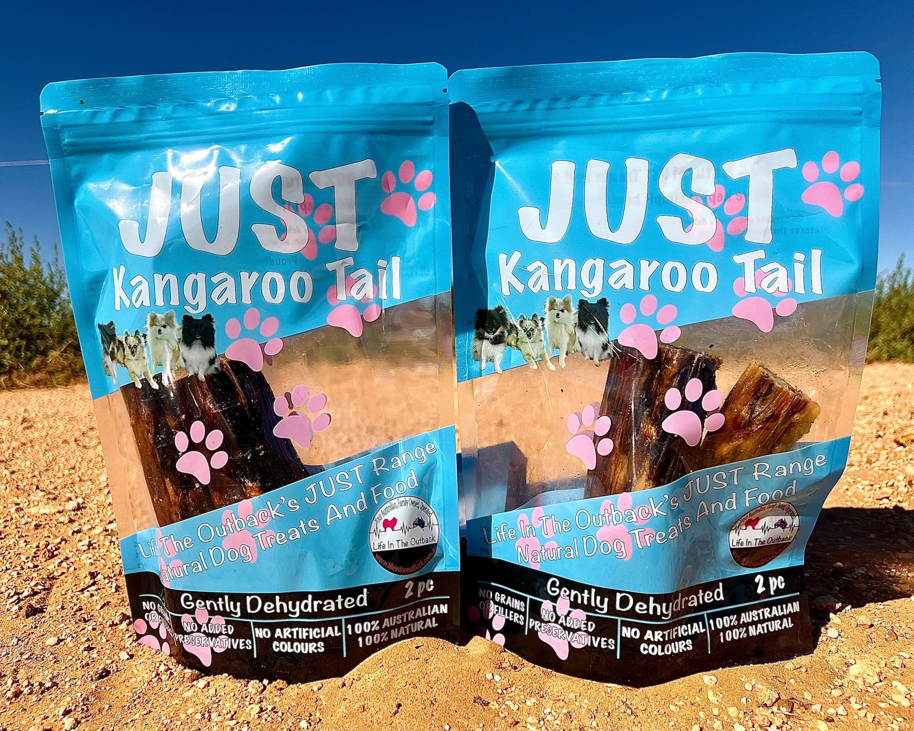 Life in the Outback Just Kangaroo Tails - 100% Natural, High Protein Treats - SuperSaverAU - view 1