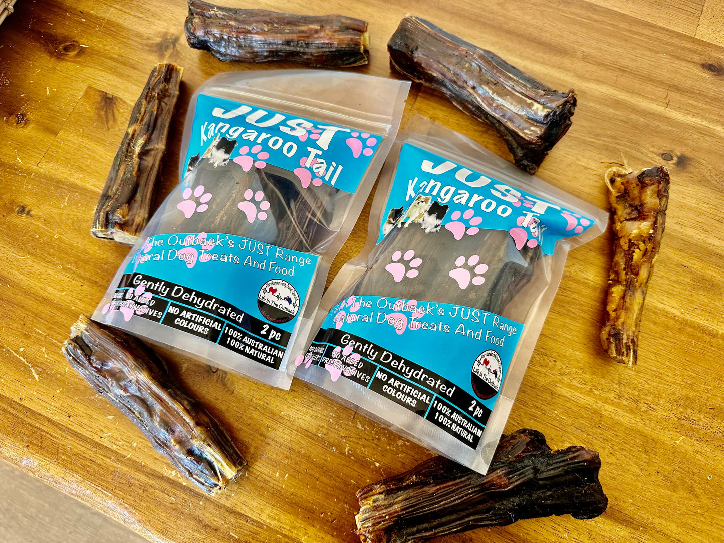 Life in the Outback Just Kangaroo Tails - 100% Natural, High Protein Treats