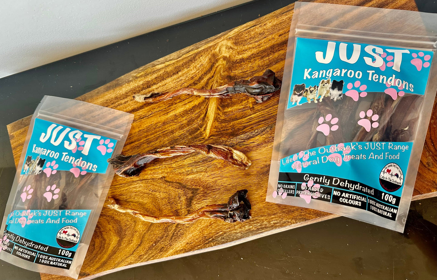 Life in the Outback Just Kangaroo Tendons - 100% Natural, Australian Sourced