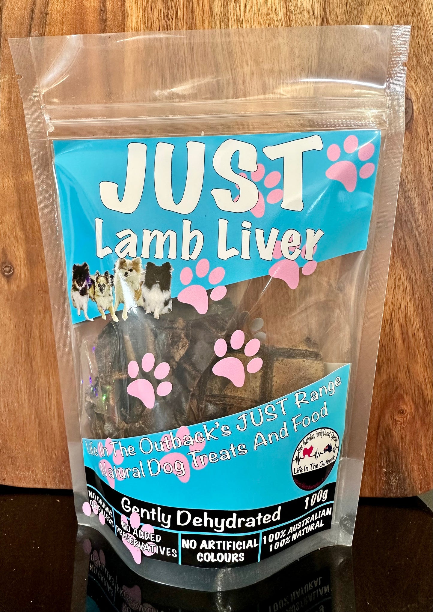 Life in the Outback Just Lamb Liver Dog Treats - 100% Australian, Pure & Nutritious