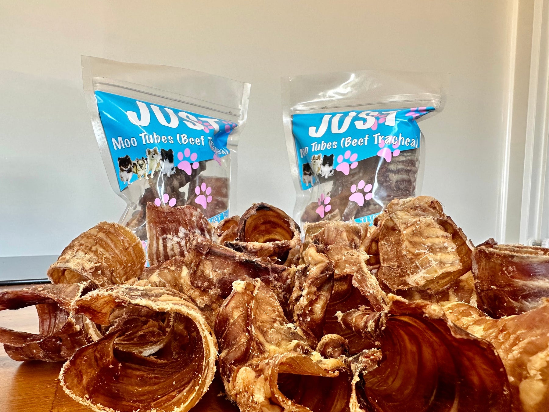 Just Moo Tubes Beef Trachea 100% Natural Dog Treats, Australian Sourced - SuperSaverAU - view 5