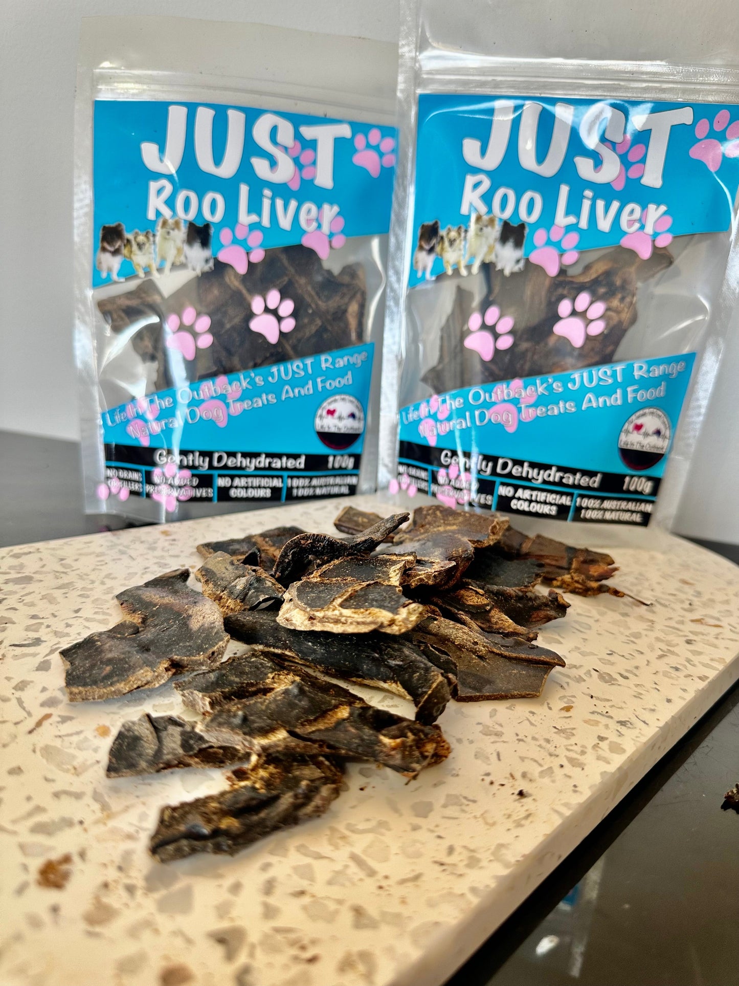 Life in the Outback Just Roo Liver Dog Treats - 100% Natural, Australian Sourced