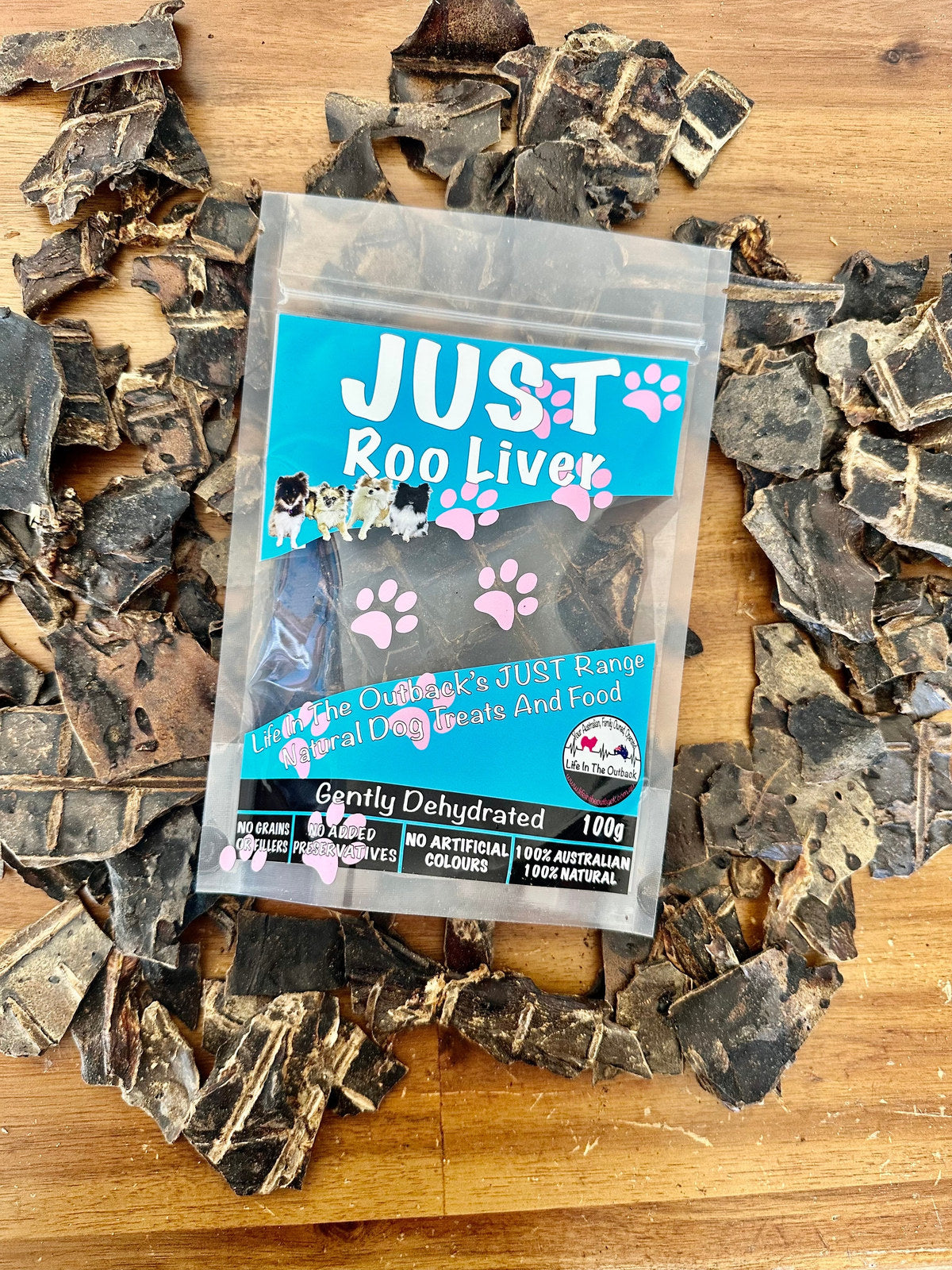 Life in the Outback Just Roo Liver Dog Treats - 100% Natural, Australian Sourced - SuperSaverAU - view 2