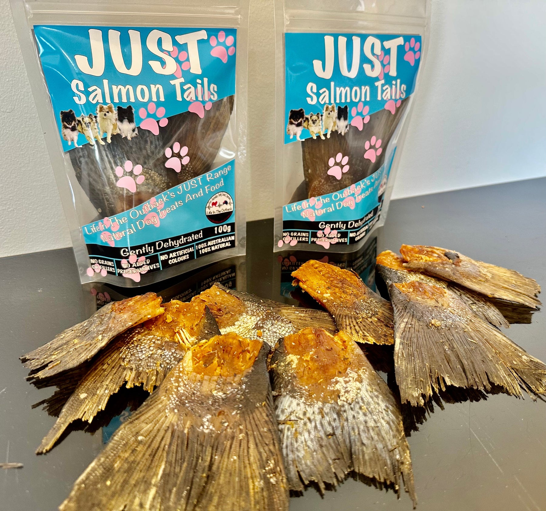 Life in the Outback Just Salmon Tails - 100% Natural Dog Treats, 60g - SuperSaverAU - view 4