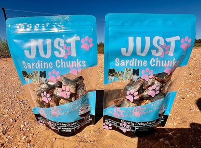Just Sardine Chunks - 100% Natural Australian Dog Treats, Nutrient-Rich Snack