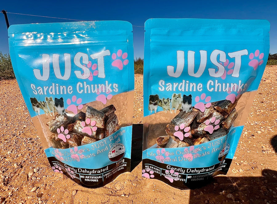 Just Sardine Chunks - 100% Natural Australian Dog Treats, Nutrient-Rich Snack - SuperSaverAU - view 1