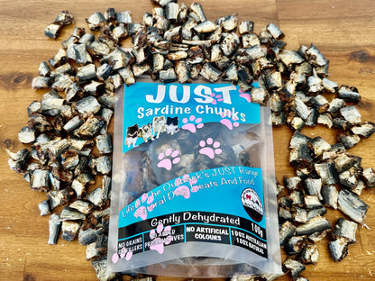 Just Sardine Chunks - 100% Natural Australian Dog Treats, Nutrient-Rich Snack