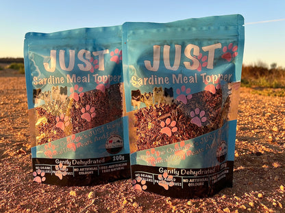 Just Sardine Meal Toppers 100% Natural Australian Dog Treats - 60g