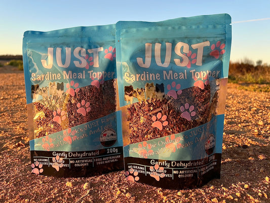 Just Sardine Meal Toppers 100% Natural Australian Dog Treats - 60g