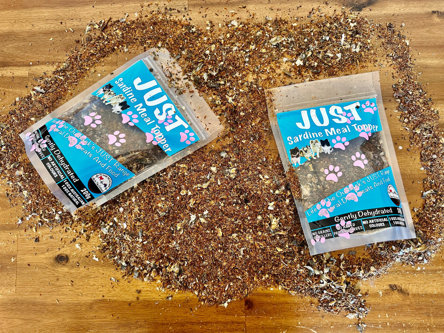 Just Sardine Meal Toppers 100% Natural Australian Dog Treats - 60g