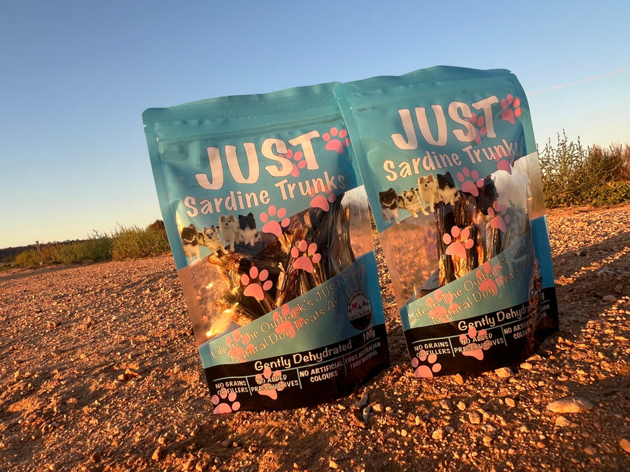 Life in the Outback Just Sardine Trunks - 100% Natural Australian Dog Treats - SuperSaverAU - view 1