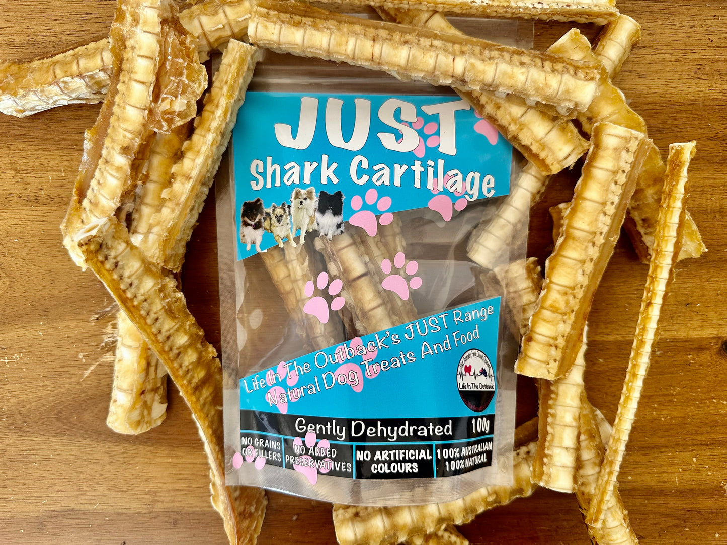 Life in the Outback Just Shark Cartilage 100% Australian, Allergen-Free Treats